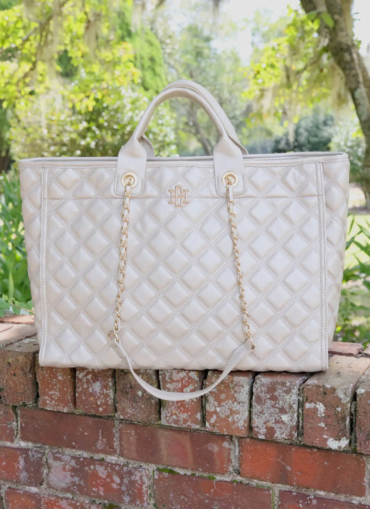 Melissa tote bag pearl quilted