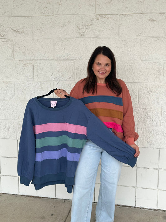 Cutting Edge French Terry Navy Sweatshirt