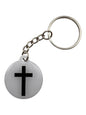 Tap To Pray - Prayer Tag Keychains: White + Cross