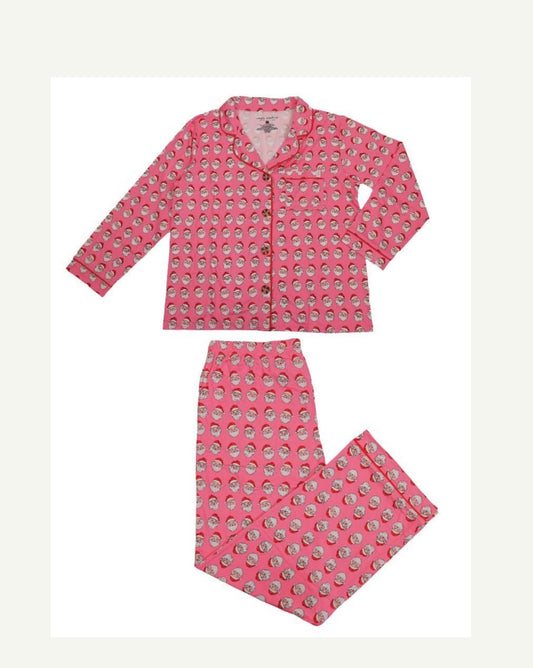 Simply southern pink santa pj set