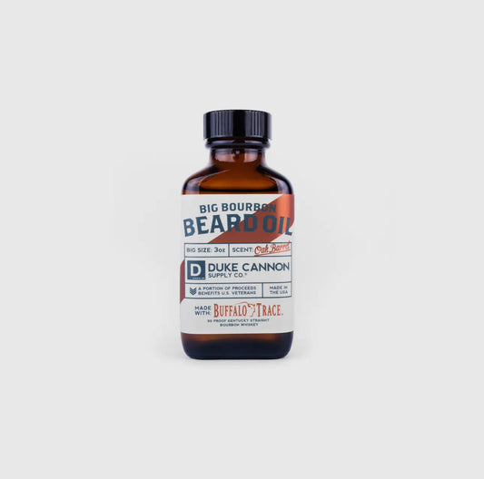 Duke cannon big bourbon beard oil