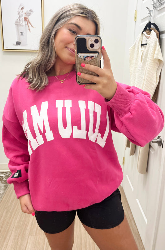 Lulu Mac Hot Pink Sweatshirt