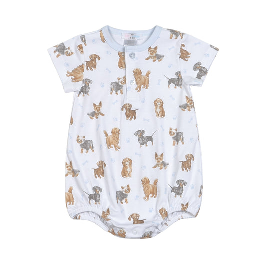 Blue puppy pals pima bubble