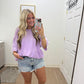 Lavender Oversized Boyfriend Tee