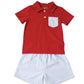 Myles Red & Blue Short Set