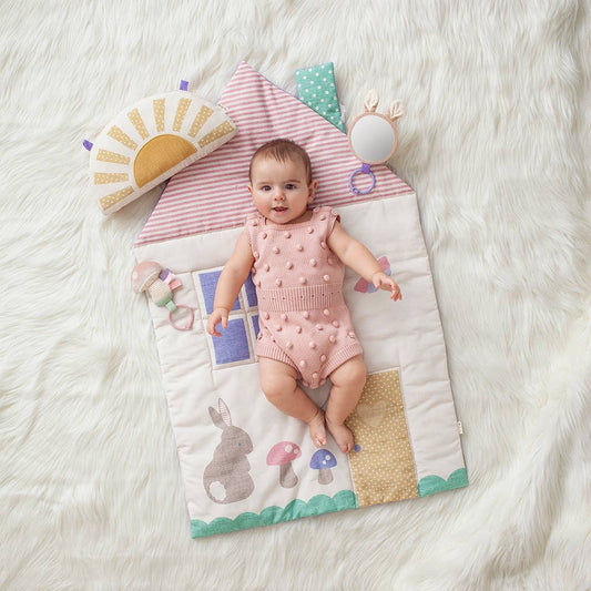 Itzy ritzy pink tummy time play mat