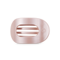 Pearly Pink Round Flat Hair Clip | Medium