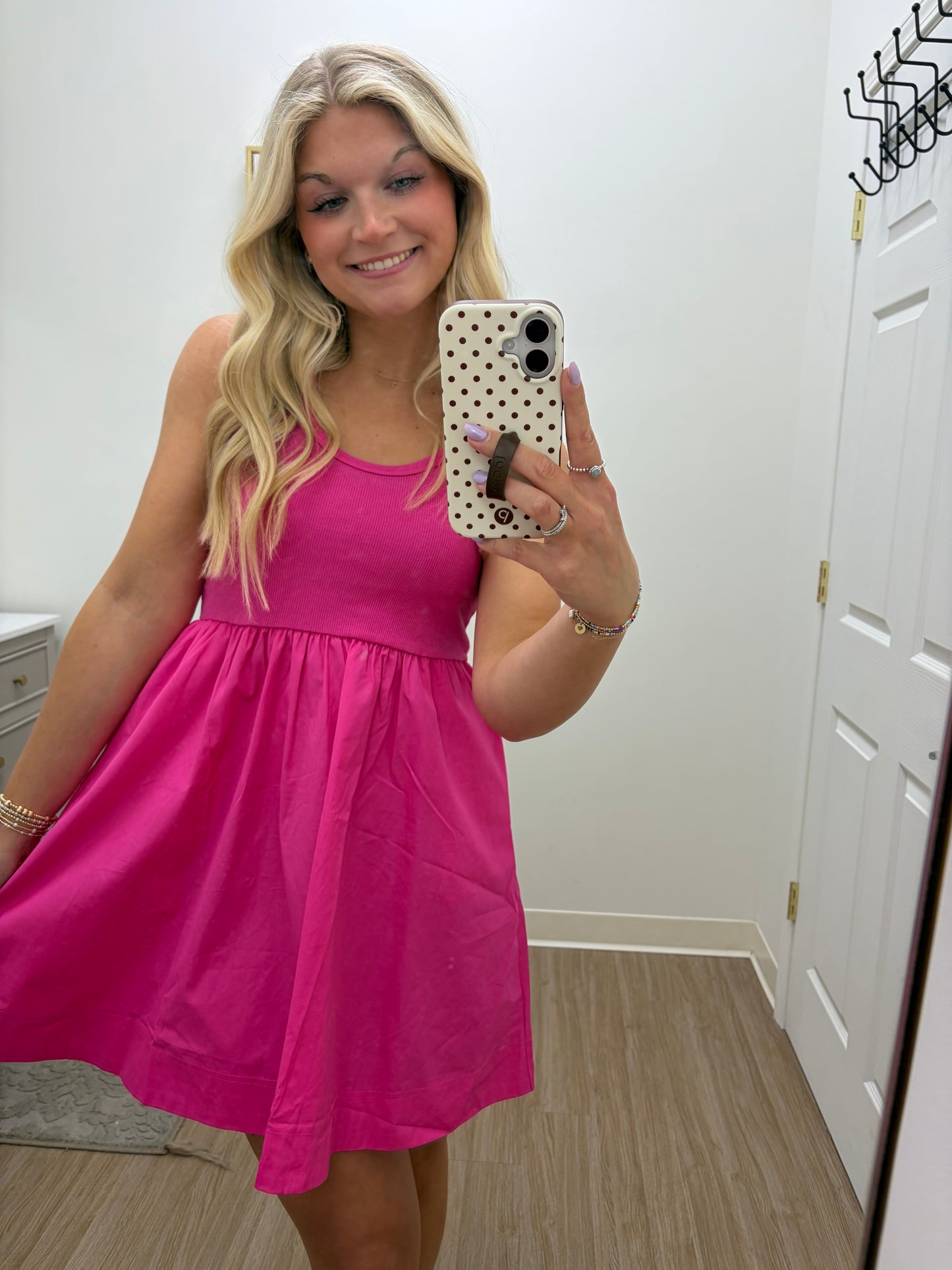 Pink Breeze Tank Dress