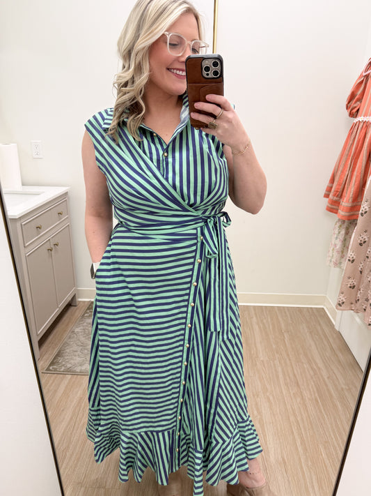 Minty Stripe Dress