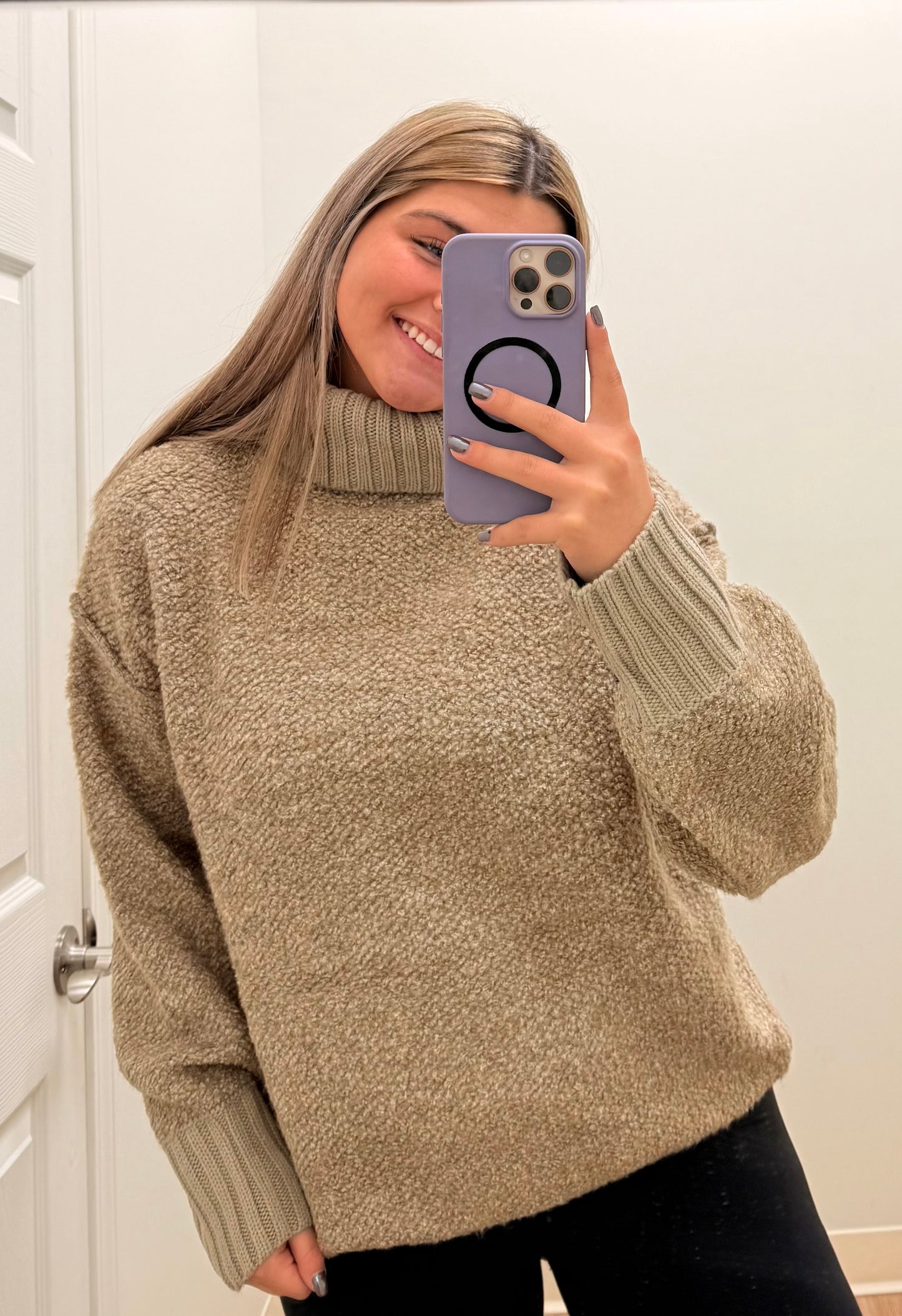 Mocha Popcorn Turtle Neck