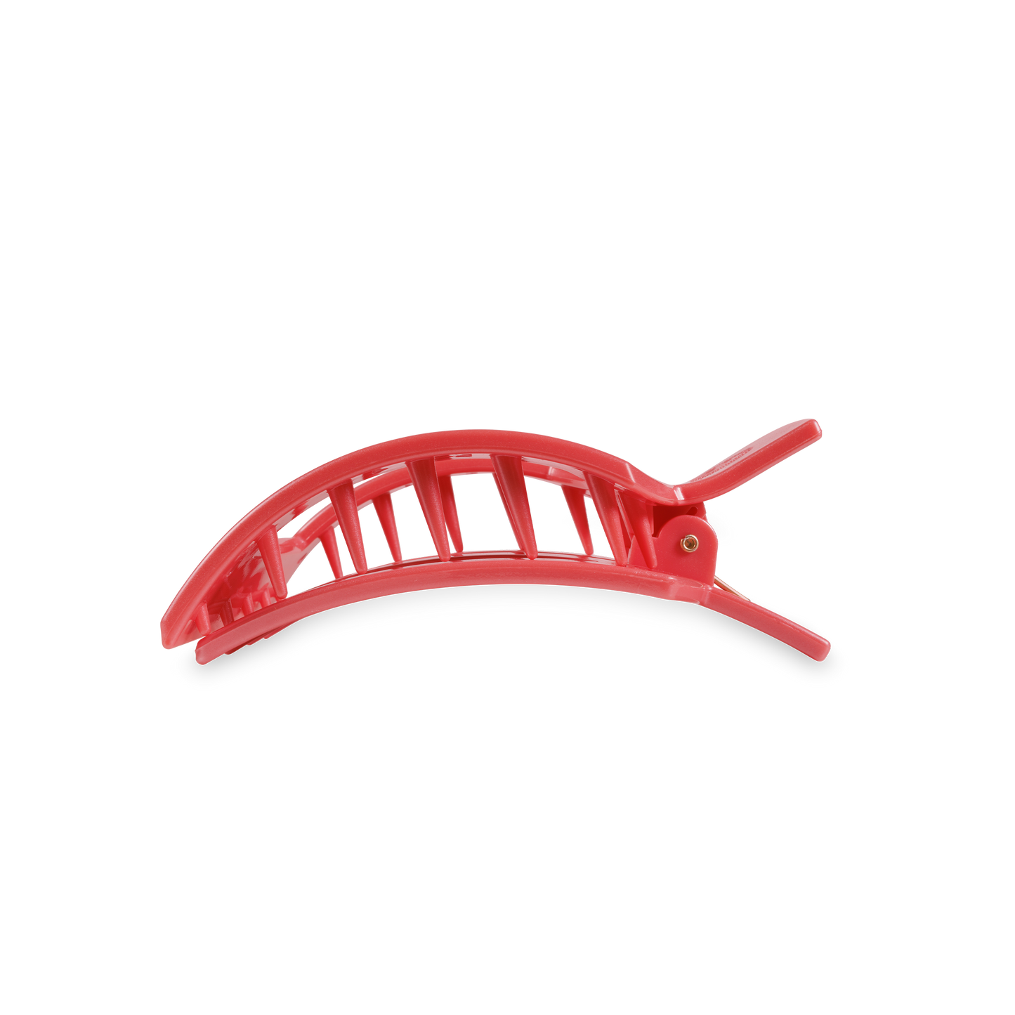Calming Coral Square Flat Hair Clip | Medium