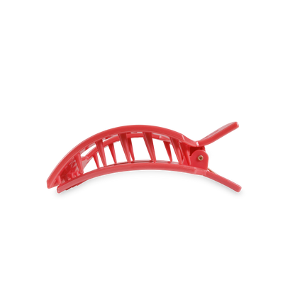 Calming Coral Square Flat Hair Clip | Medium
