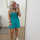 Washed Romper/Dress| Teal