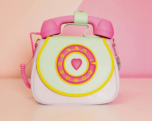 Ring ring phone convertible handbag cotton candy mint green