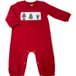 Nutcracker Smocked Boy Romper Banana Split