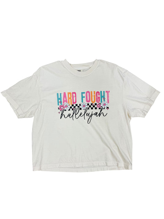 Cropped Hard Fought Hallelujah Tee