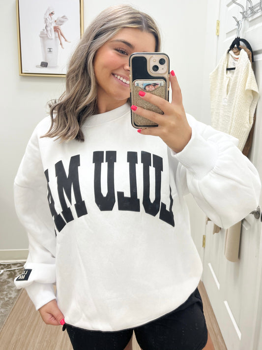 Lulu Mac White Sweatshirt
