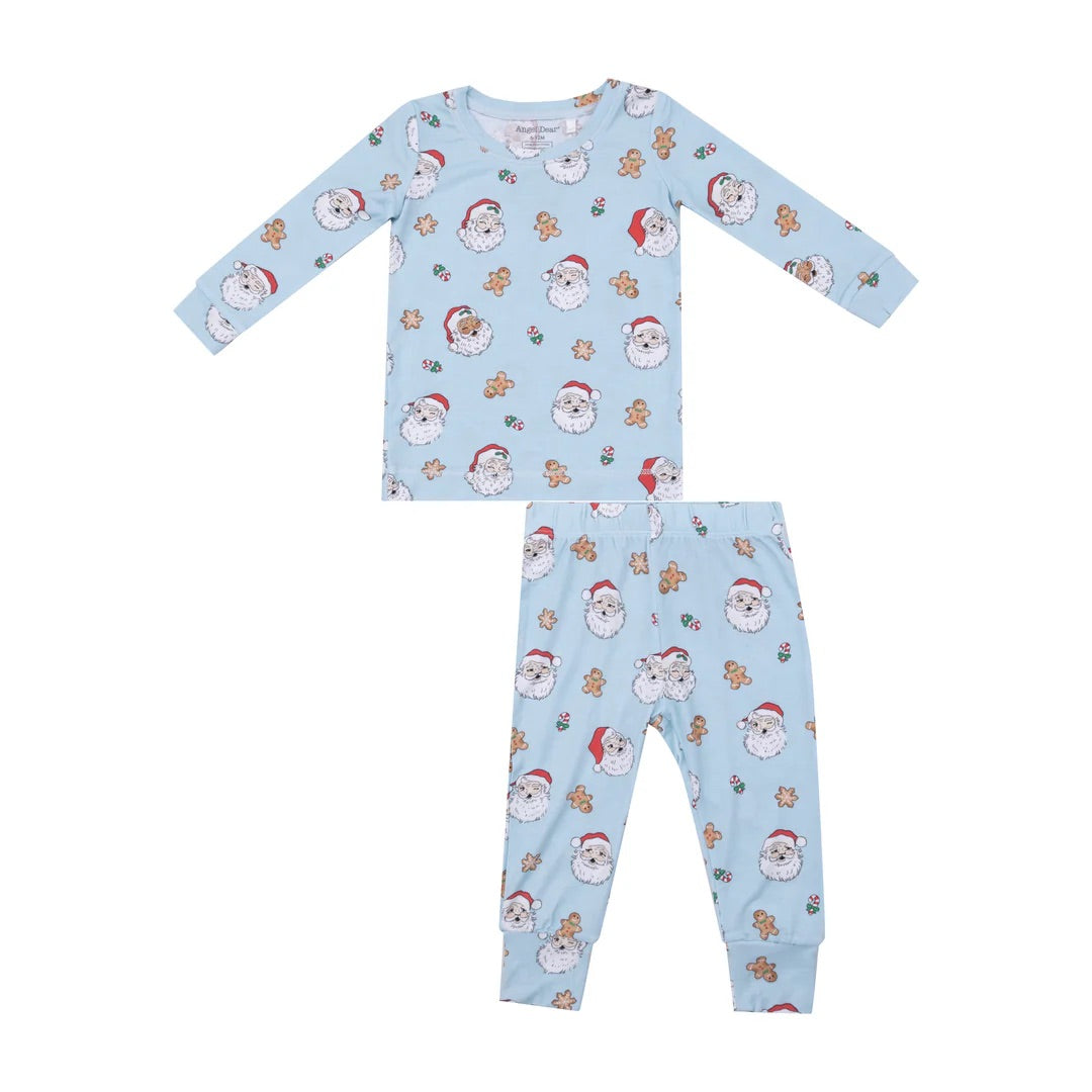 Angel dear blue santa pj set