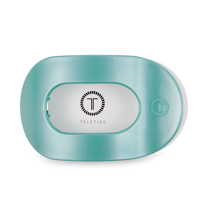 Totally Turquoise Round Flat Hair Clip | Large