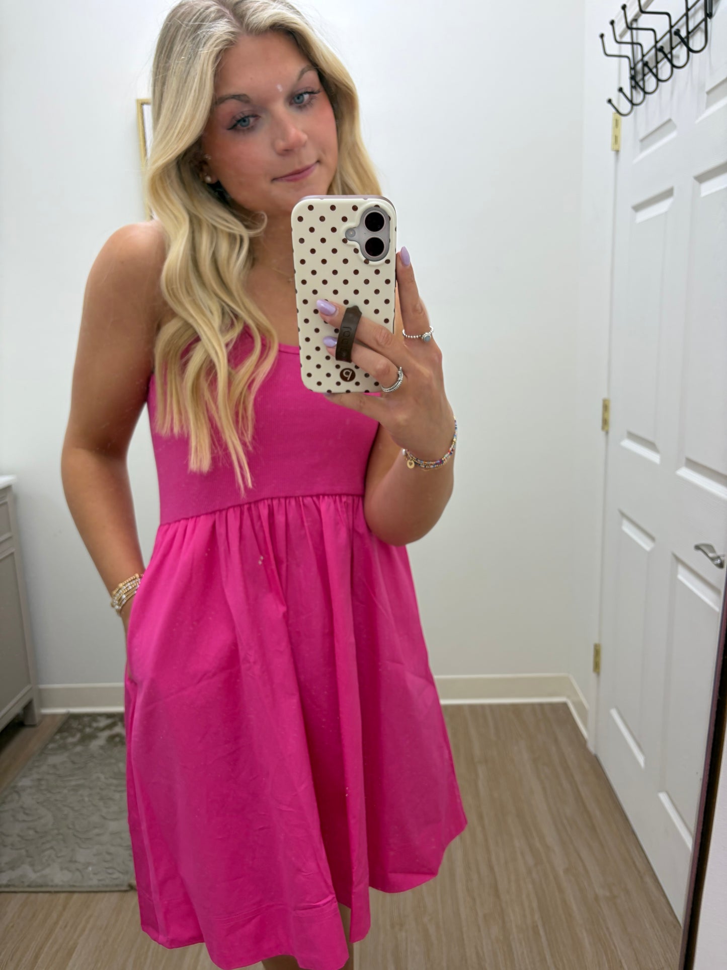 Pink Breeze Tank Dress