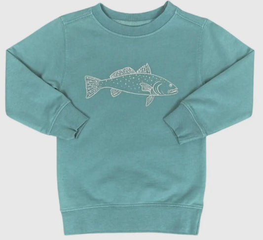 Mustard & Ketchup trout sweatshirt