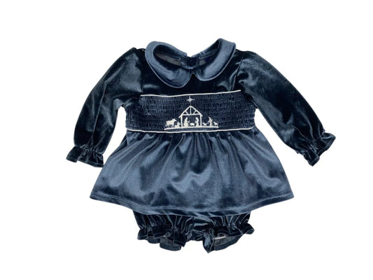 Nativity Velvet Bloomer Set-EJ