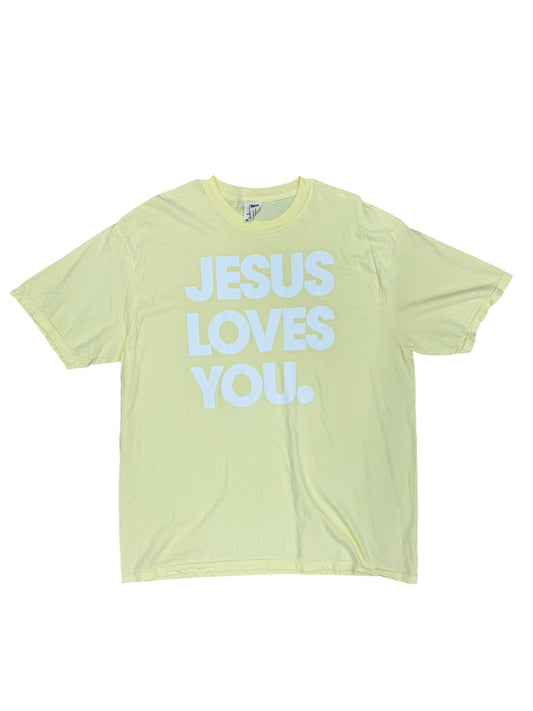 Yellow Jesus Loves You Tee