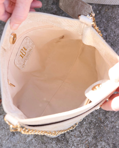 Brielle Bucket Bag Shimmer Champagne