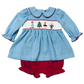 Nutcracker Smocked Bloomer Set Banana Split