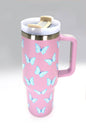 40oz STAINLESS STEEL TUMBLER ALL STYLES | TB40OZ: BUTTERFLY LILAC