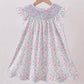 Smocked liberty floral dress