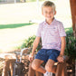 Boys' Prodoh Short Sleeve Pro Performance Pink Seaside Stripe