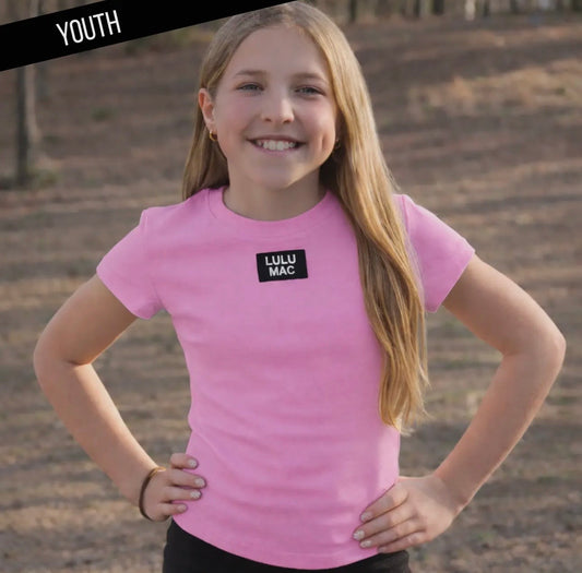 Youth Baby Doll Tee Bubblegum | Lulu Mac