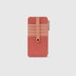 Coral zippered wallet and card holder