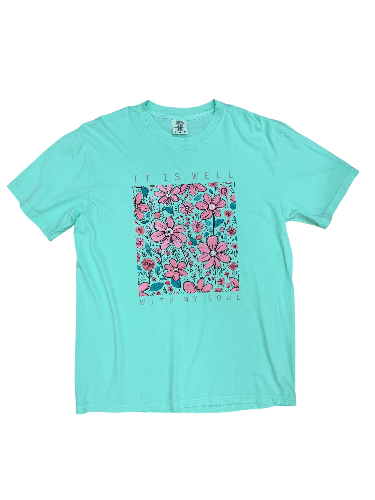 Sea Foam Green It Is Well Tee