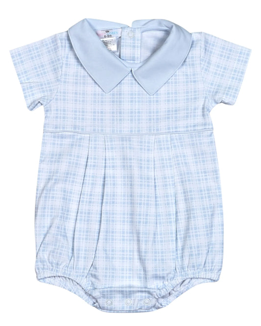 Casey Blue Plaid Bubble Baby Loren