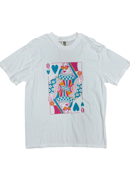 White Queen of Hearts Tee