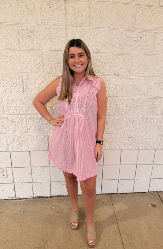 Pink Lemonade Stripe Dress