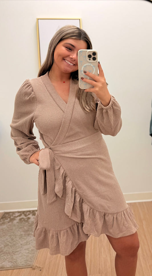 Umber Wrap Dress