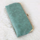 Lock Clutch Wallet Turquoise