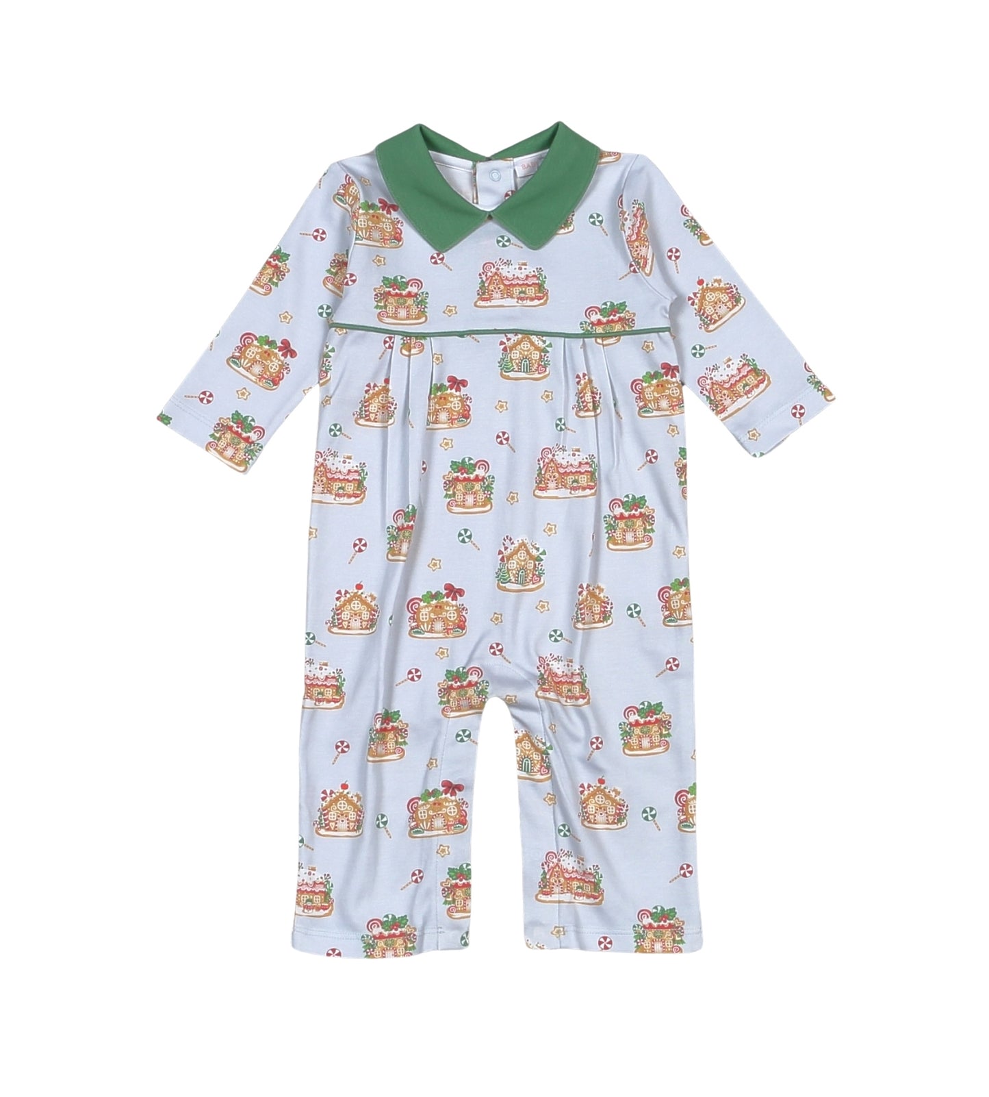 Gingerbread House Romper Boys