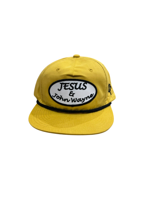 Jesus and John Wayne yellow and black rope Cactus Alley