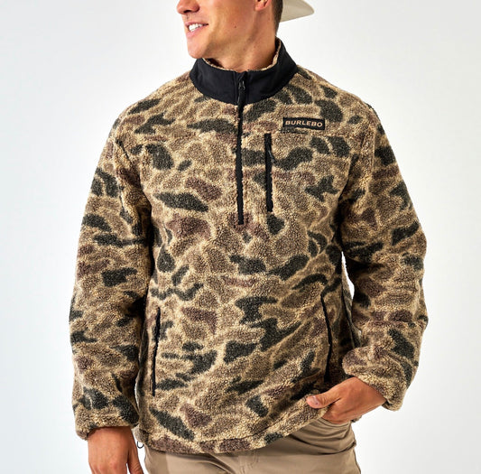Sherpa - Quarter Zip - Rocky Mountain Camo Burlebo