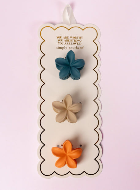 Retro Flower Clips Simply Southern