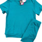 Teal Ribbed Set | Banana Split NWT