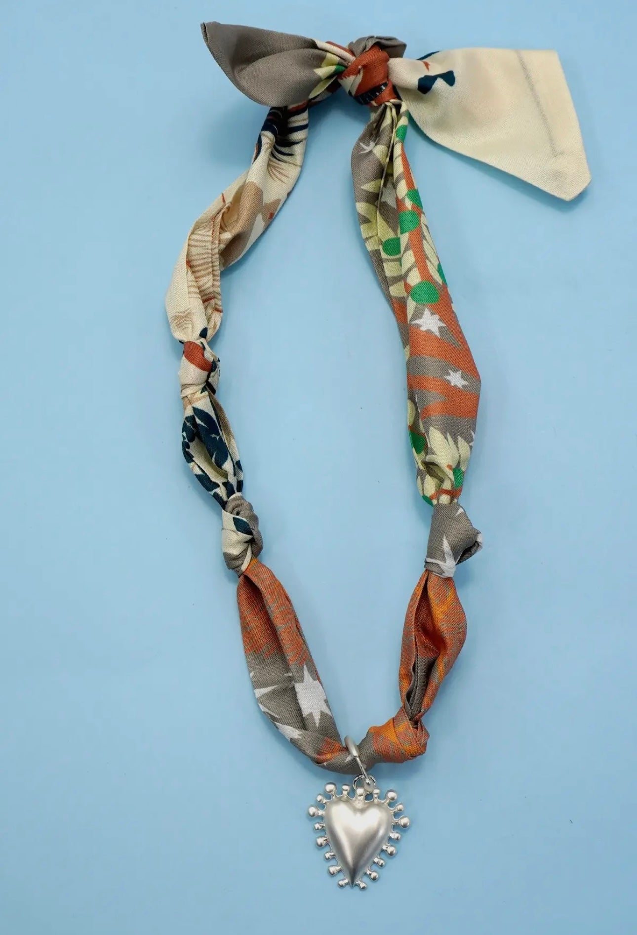 Safari Scarf Necklace (Heart)