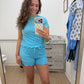 Blue Bliss Pajama Short Set