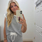 Black Stripe Short Set