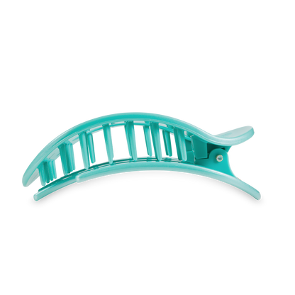Totally Turquoise Round Flat Hair Clip | Large