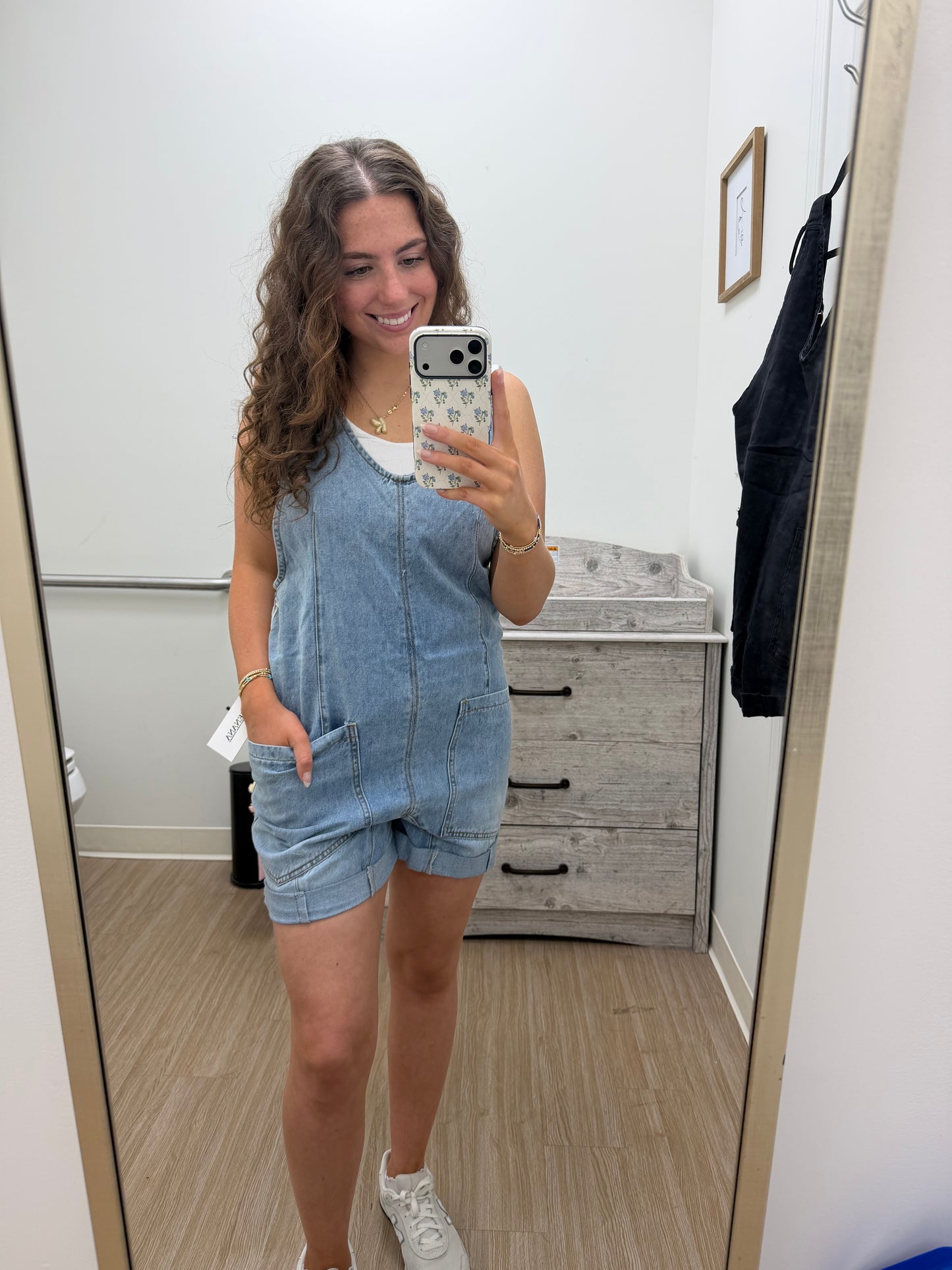 Denim Romper